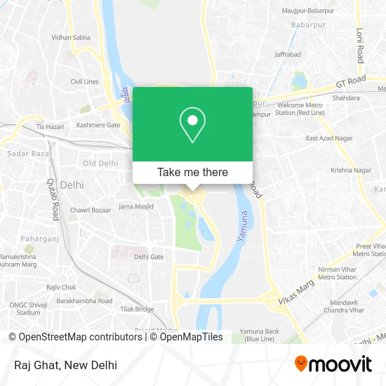 Raj Ghat map