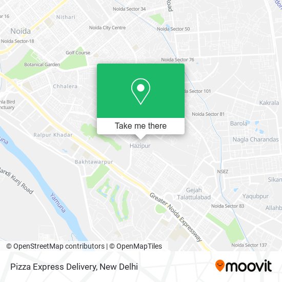 Pizza Express Delivery map