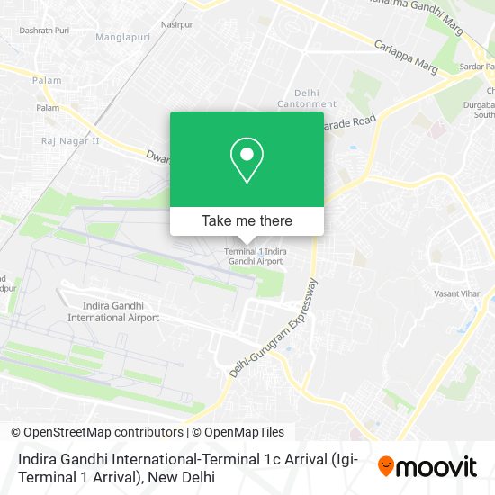 Indira Gandhi International-Terminal 1c Arrival (Igi-Terminal 1 Arrival) map