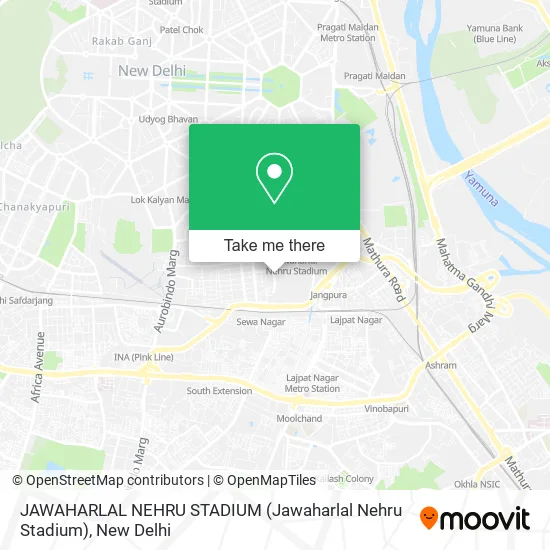 JAWAHARLAL NEHRU STADIUM (Jawaharlal Nehru Stadium) map