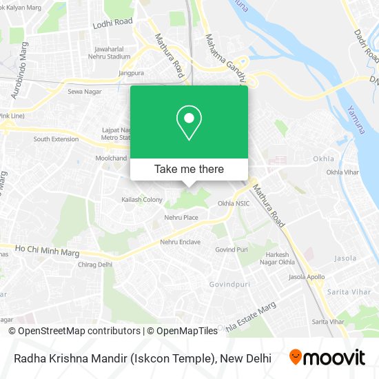 Radha Krishna Mandir (Iskcon Temple) map