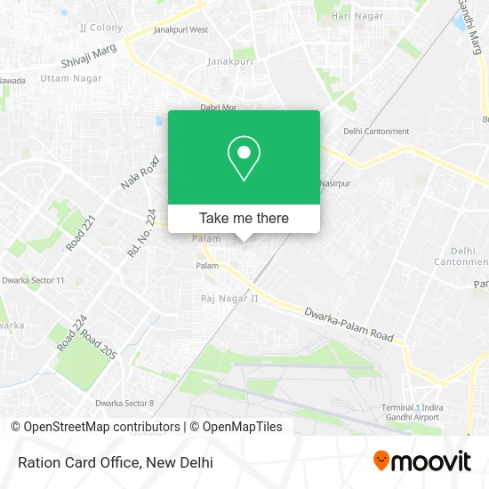 Ration Card Office map