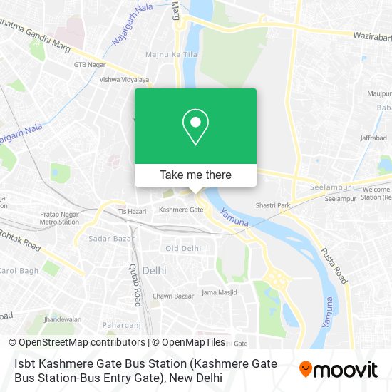 Isbt Kashmere Gate Bus Station map