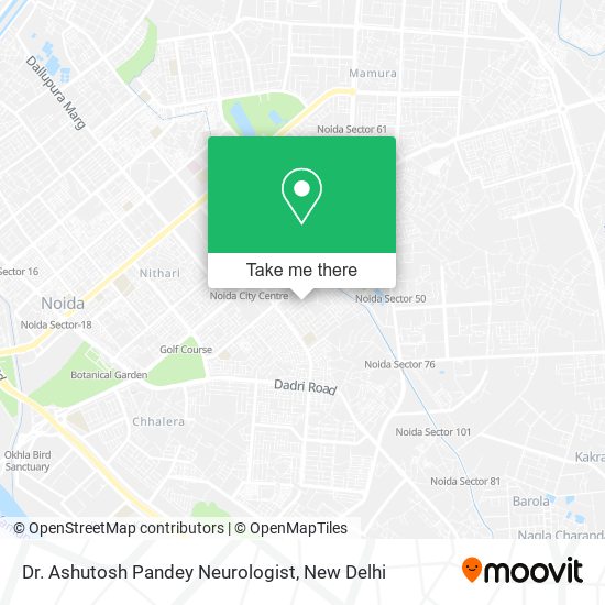 Dr. Ashutosh Pandey Neurologist map