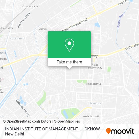 INDIAN INSTITUTE OF MANAGEMENT LUCKNOW map
