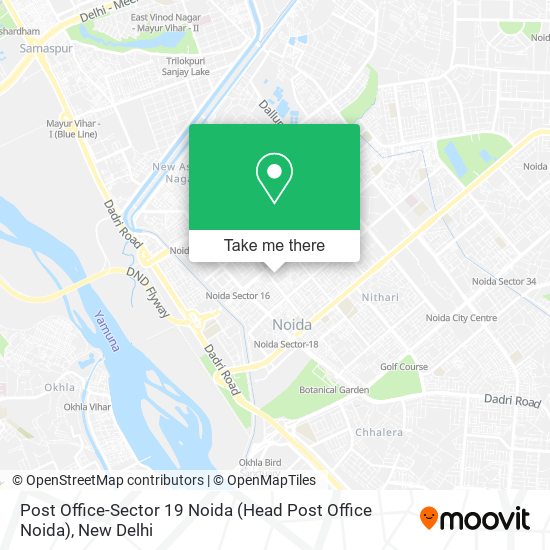 Post Office-Sector 19 Noida (Head Post Office Noida) map
