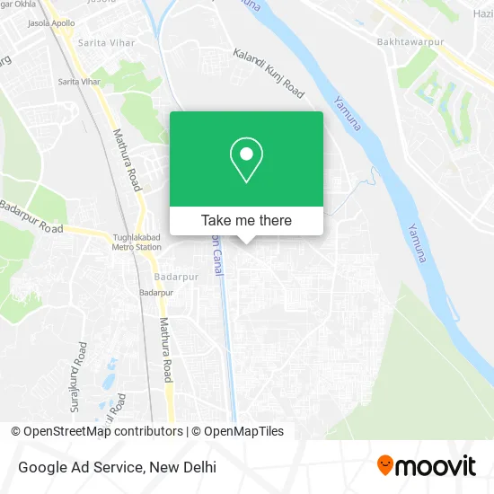 Google Ad Service map