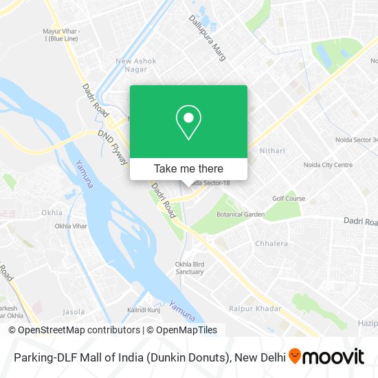 Parking-DLF Mall of India (Dunkin Donuts) map