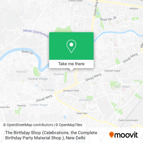 The Birthday Shop (Celebrations. the Complete Birthday Party Material Shop.) map