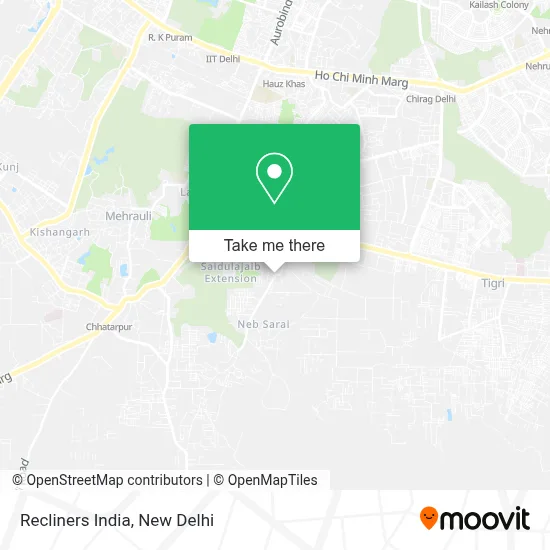 Recliners India map