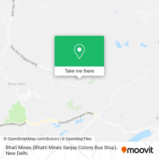 Bhati Mines (Bhatti Mines Sanjay Colony Bus Stop) map