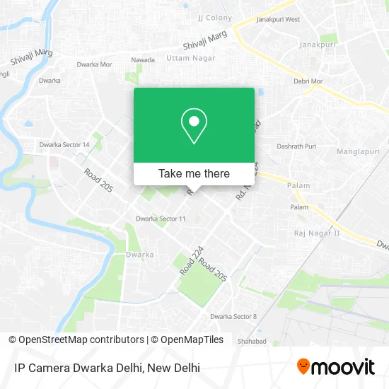 IP Camera Dwarka Delhi map