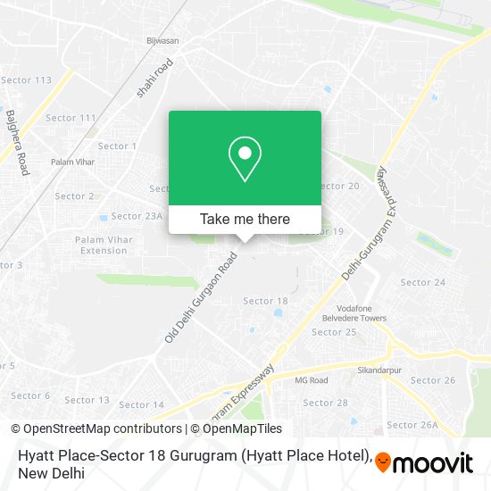 Hyatt Place-Sector 18 Gurugram (Hyatt Place Hotel) map