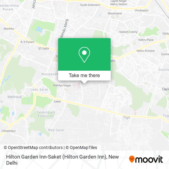 Hilton Garden Inn-Saket map