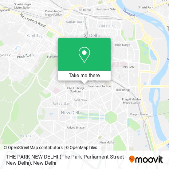 THE PARK-NEW DELHI (The Park-Parliament Street New Delhi) map