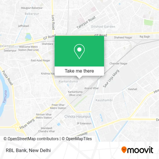 RBL Bank map