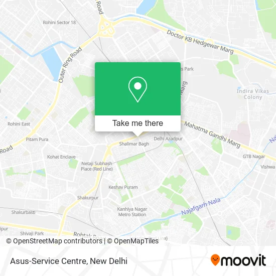 Asus-Service Centre map