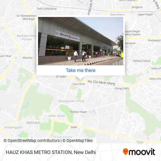 HAUZ KHAS METRO STATION map