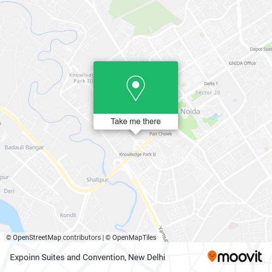 Expoinn Suites and Convention map