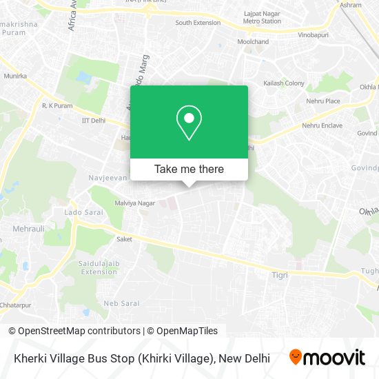 Kherki Village Bus Stop (Khirki Village) map