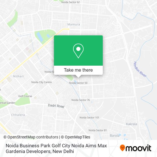 Noida Business Park Golf City Noida Aims Max Gardenia Developers map