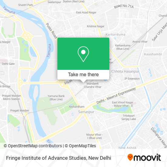 Fringe Institute of Advance Studies map