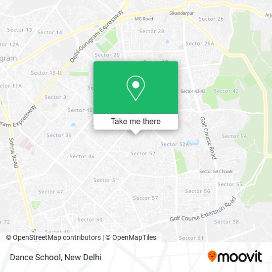 Dance School map