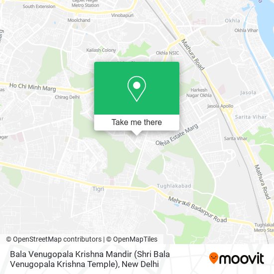 Bala Venugopala Krishna Mandir (Shri Bala Venugopala Krishna Temple) map