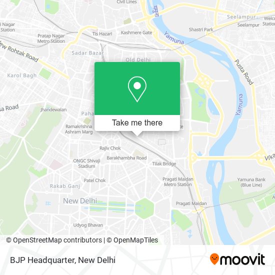 BJP Headquarter map