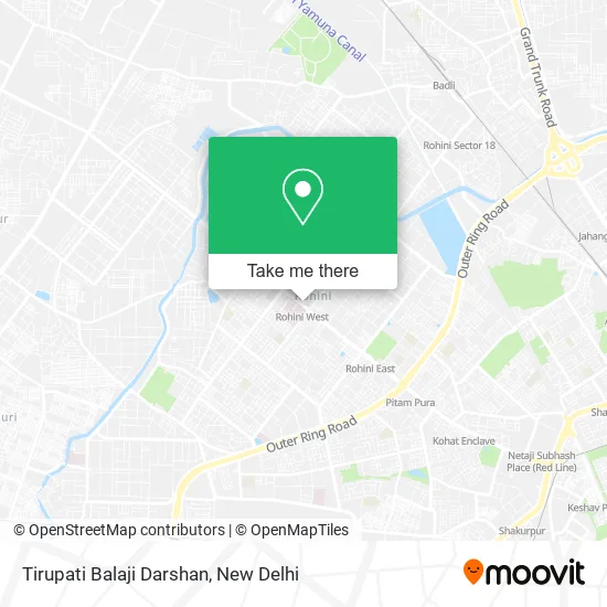 Tirupati Balaji Darshan map