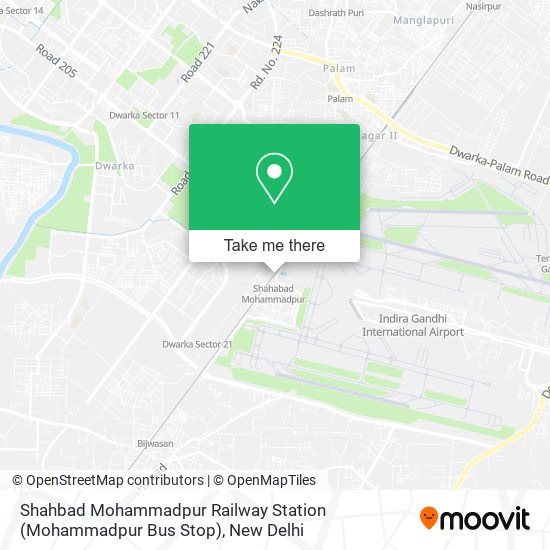 Shahbad Mohammadpur Railway Station (Mohammadpur Bus Stop) map
