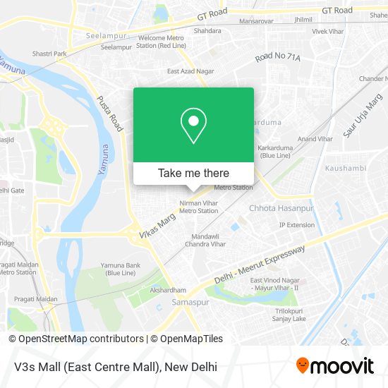 V3s Mall (East Centre Mall) map