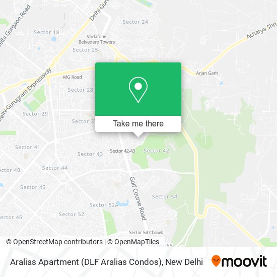 Aralias Apartment (DLF Aralias Condos) map