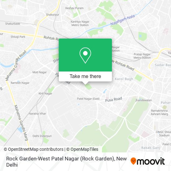 Rock Garden-West Patel Nagar map