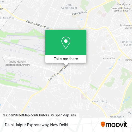 Delhi Jaipur Expressway map