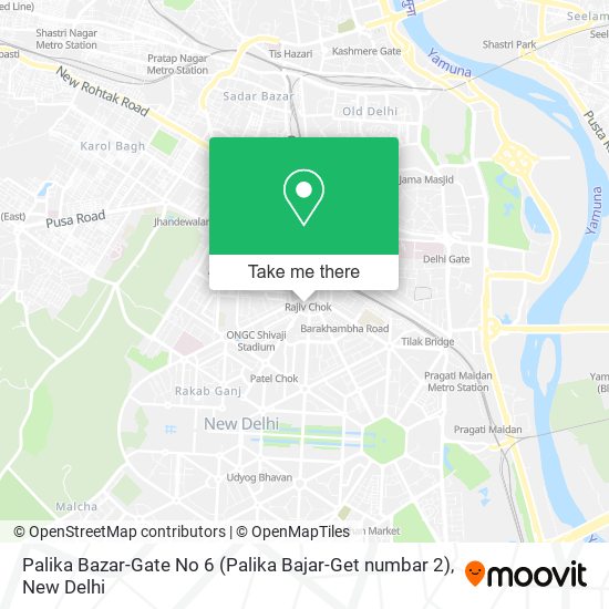 Palika Bazar-Gate No 6 (Palika Bajar-Get numbar 2) map