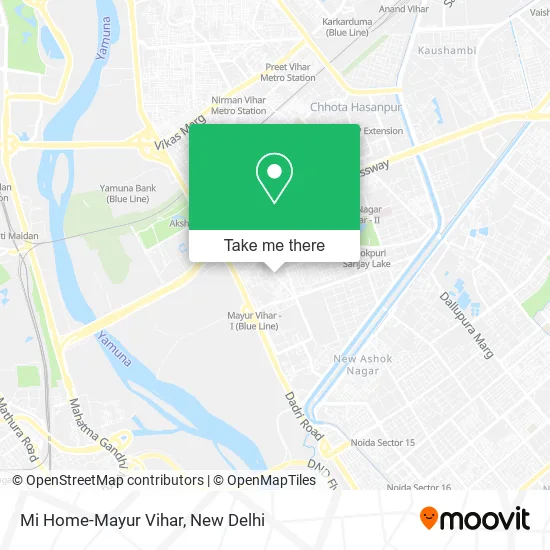 Mi Home-Mayur Vihar map