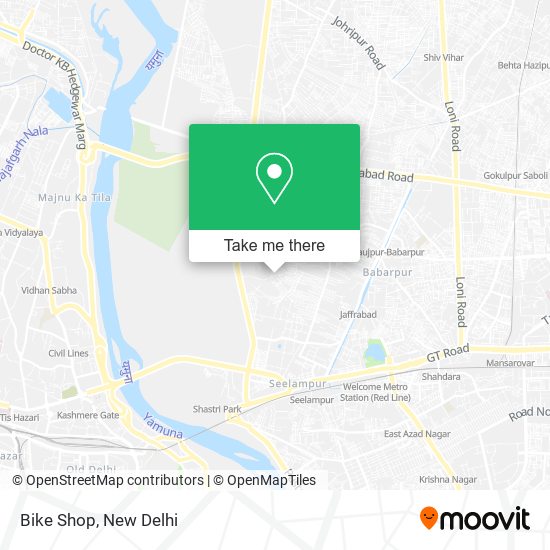 Bike Shop map