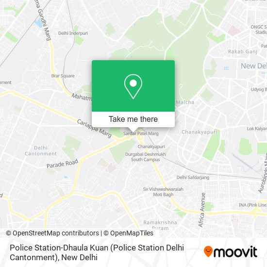 Police Station-Dhaula Kuan (Police Station Delhi Cantonment) map