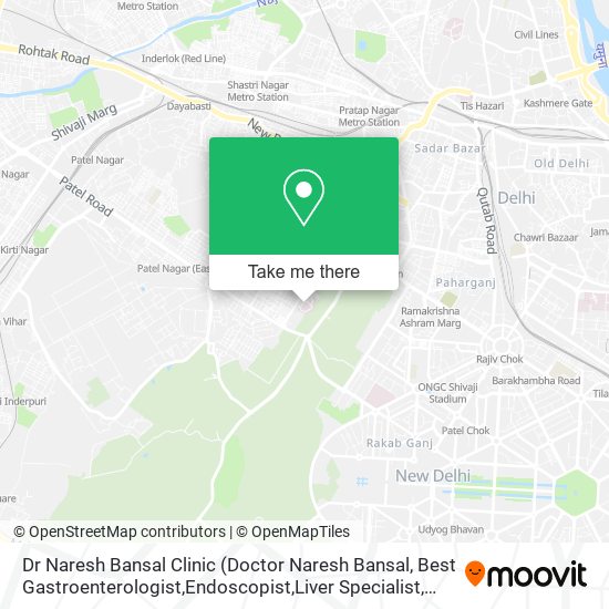 Dr Naresh Bansal Clinic map