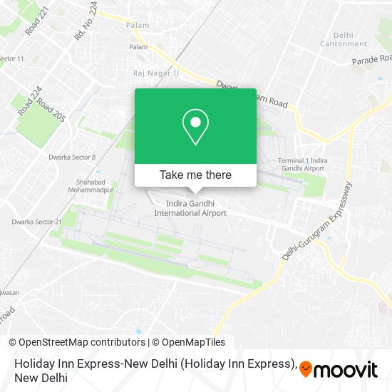 Holiday Inn Express-New Delhi map