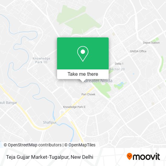 Teja Gujjar Market-Tugalpur map