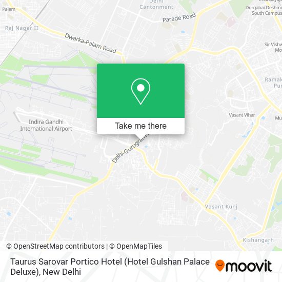 Taurus Sarovar Portico Hotel (Hotel Gulshan Palace Deluxe) map