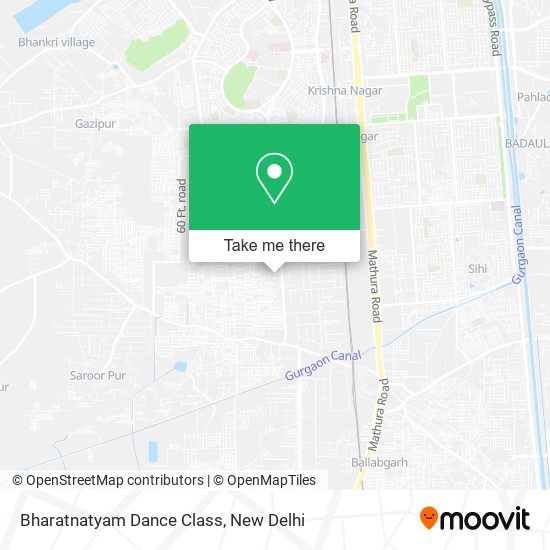 Bharatnatyam Dance Class map