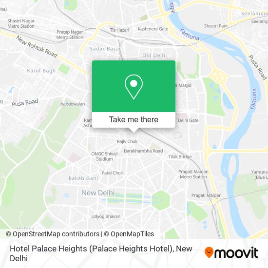 Hotel Palace Heights map