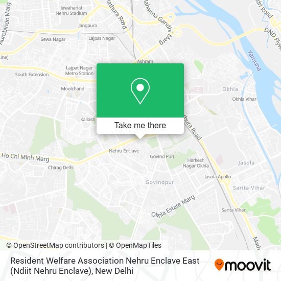 Resident Welfare Association Nehru Enclave East (Ndiit Nehru Enclave) map