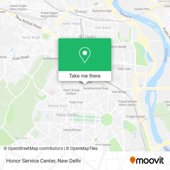 Honor Service Center map