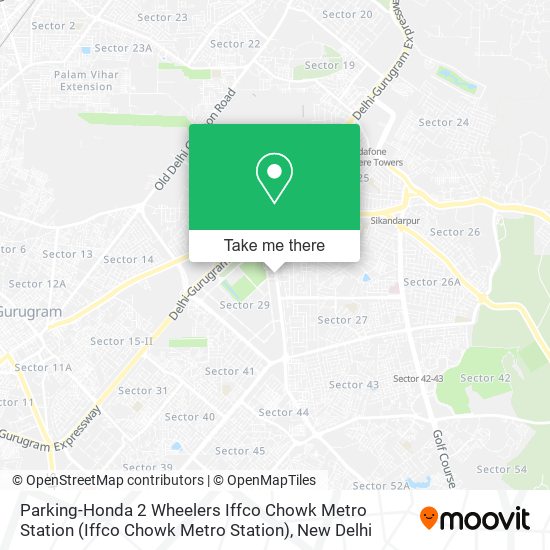 Parking-Honda 2 Wheelers Iffco Chowk Metro Station map