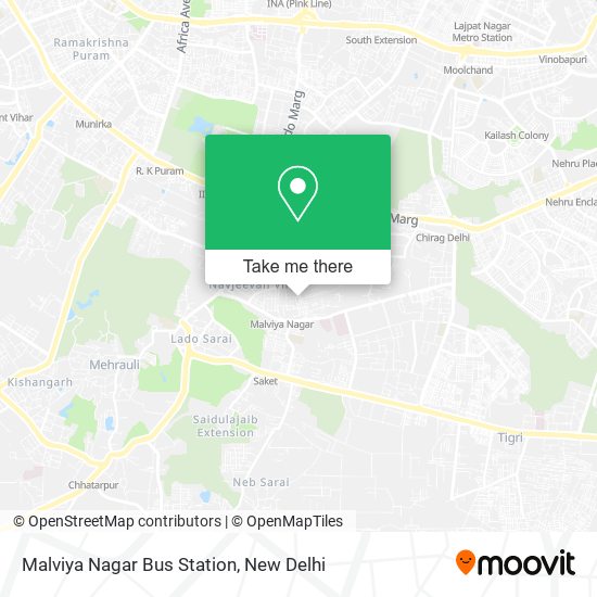 Malviya Nagar Bus Station map