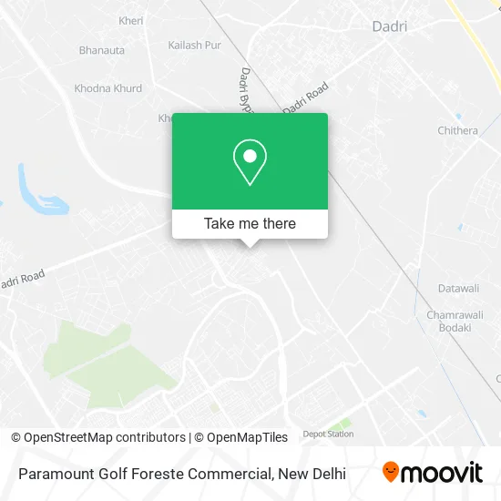 Paramount Golf Foreste Commercial map